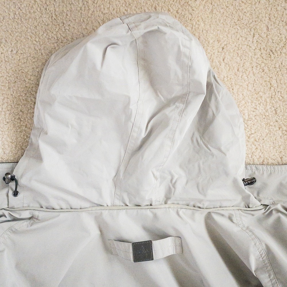 Rainforest Field Jacket Mens L Tan Full Zip Snap Utility Polyester Coat - Picture 12 of 16